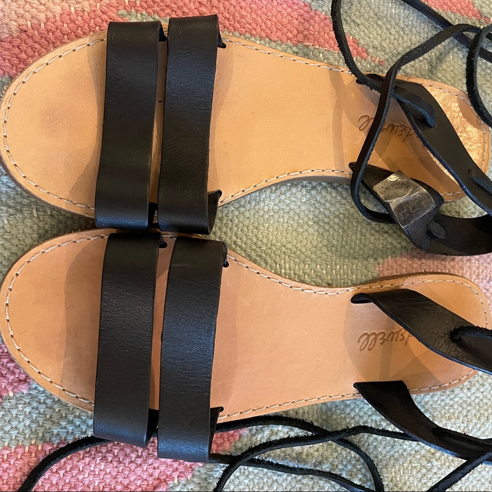 Madewell Boardwalk Lace-up Sandals, 6